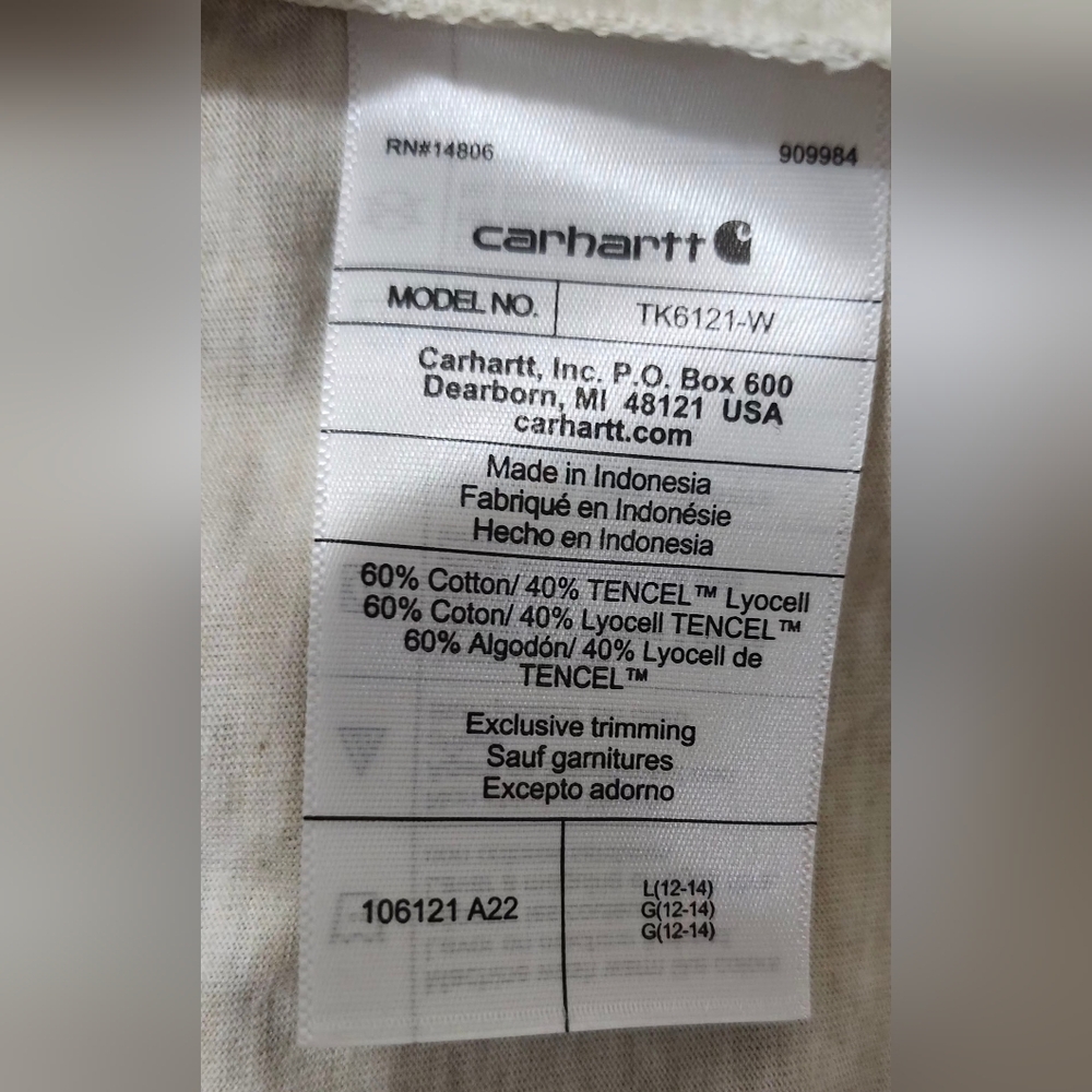 Carhartt Long Sleeve Tee Qty 1 - Picture 12 of 16